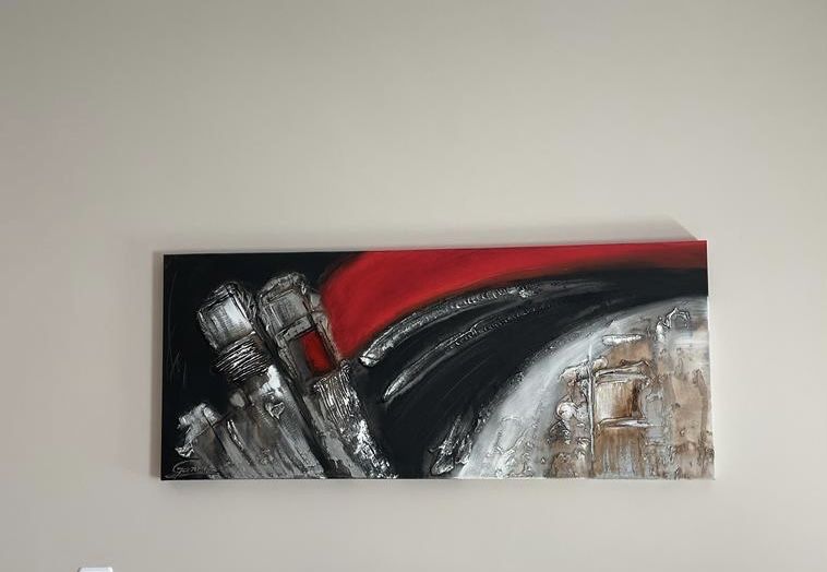 Quadro em tela pintada a mão