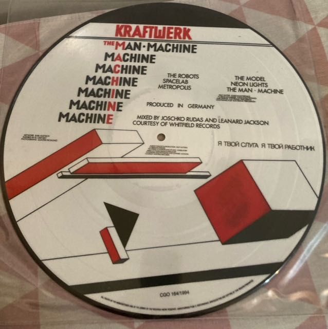 Kraftwerk Man Machine Lp Picture Disc
