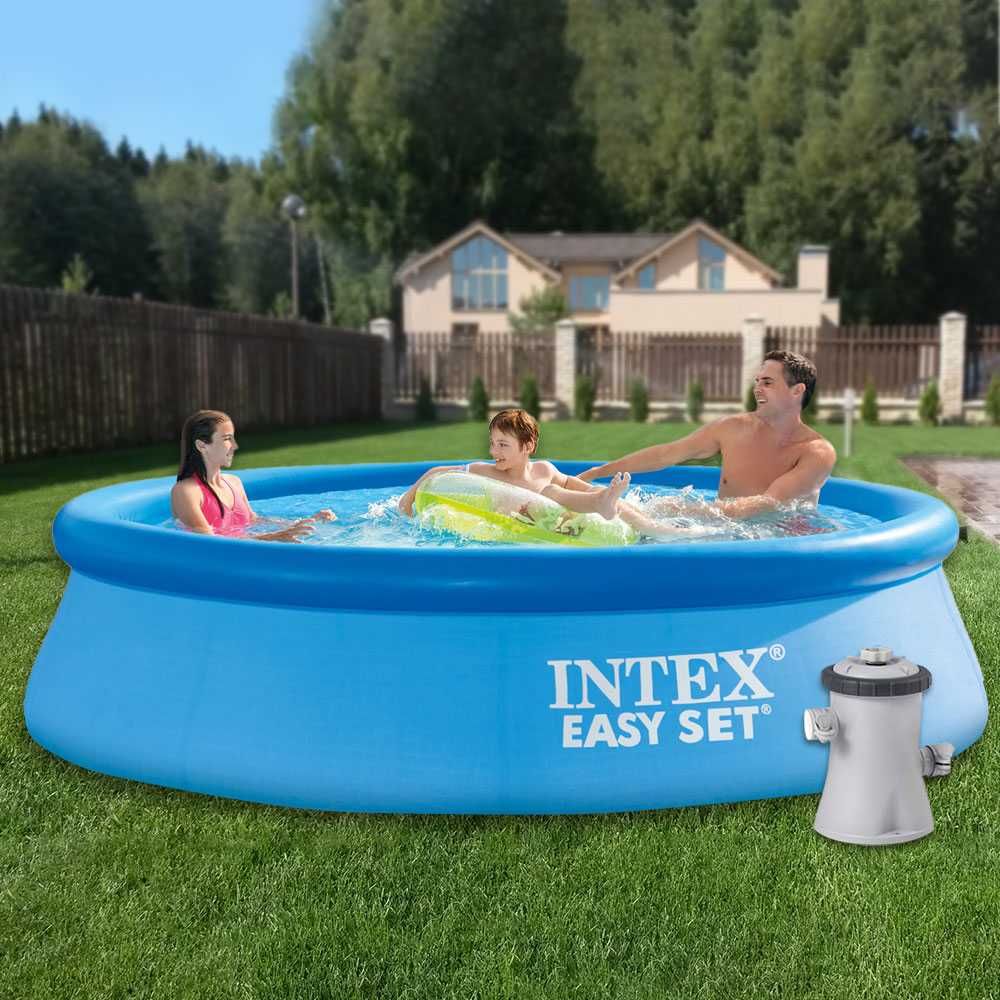 Басейн Intex 28108, 244*61см, 1942 л + фільтр-насос 1250л/час