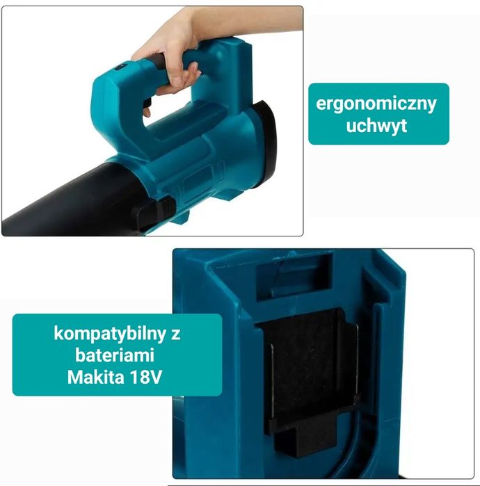Dmuchawa akumulatorowa  do baterii Makita 18V ogromna moc!