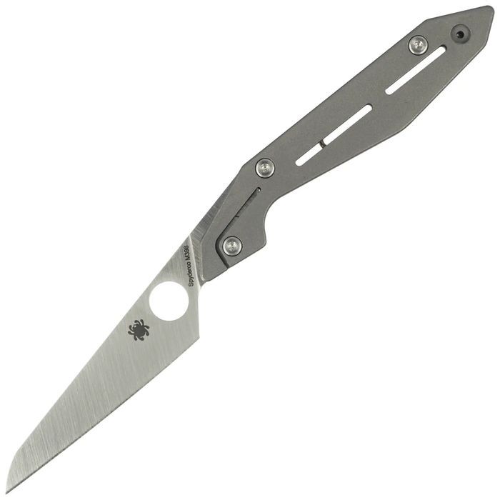 Nóż składany Spyderco Nand Gray Titanium, Satin M398 by Paul Alexander