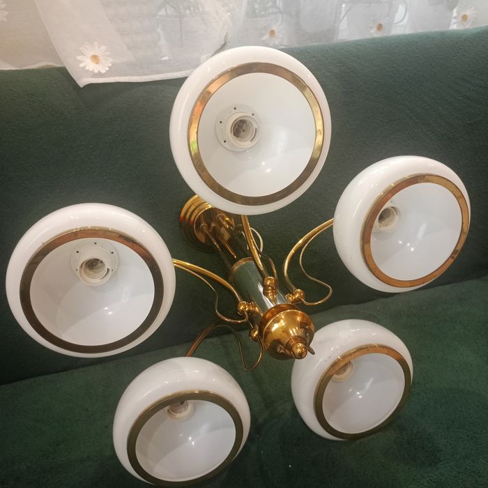 Żyrandol wiszący pięcioramienny