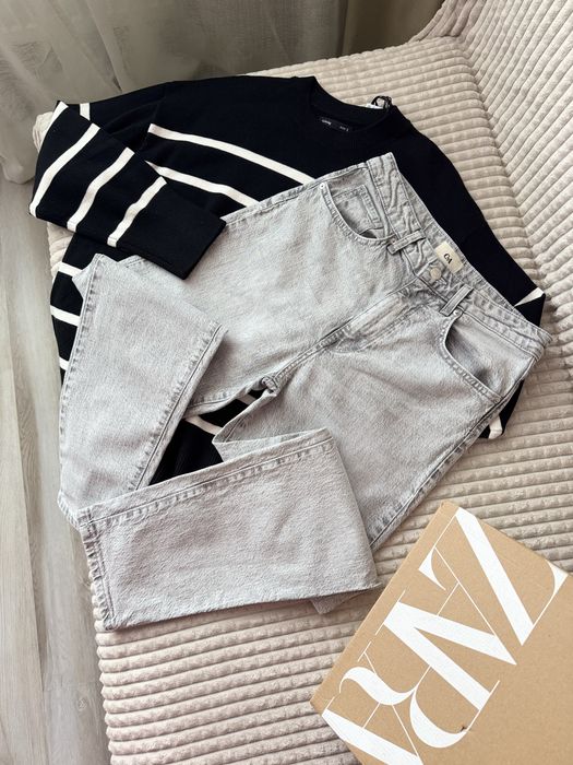 Джинси Mom Fitt 38/M mex.28 сірі джинси