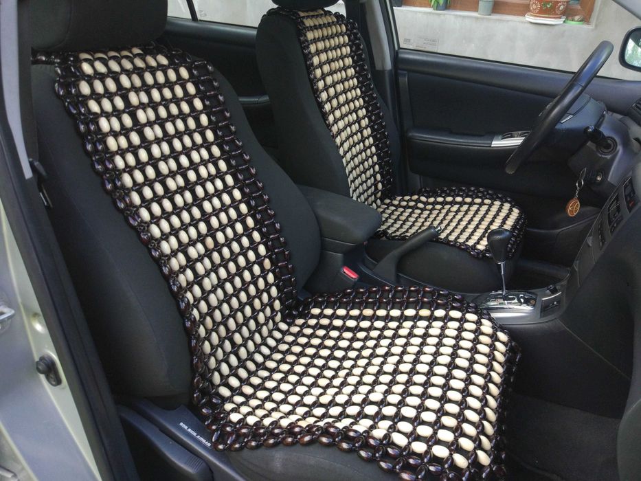 Дерев'яний масажер накидка на автомобільне сидіння. Великий, якісний!