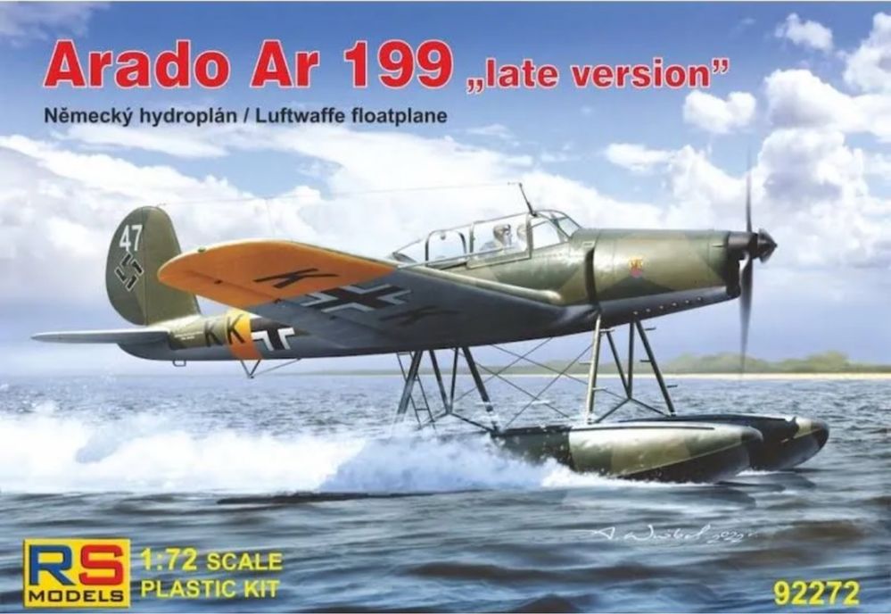 RS MODELS 92272 samolot ARADO AR 199 "LATE VERSION" model 1/72