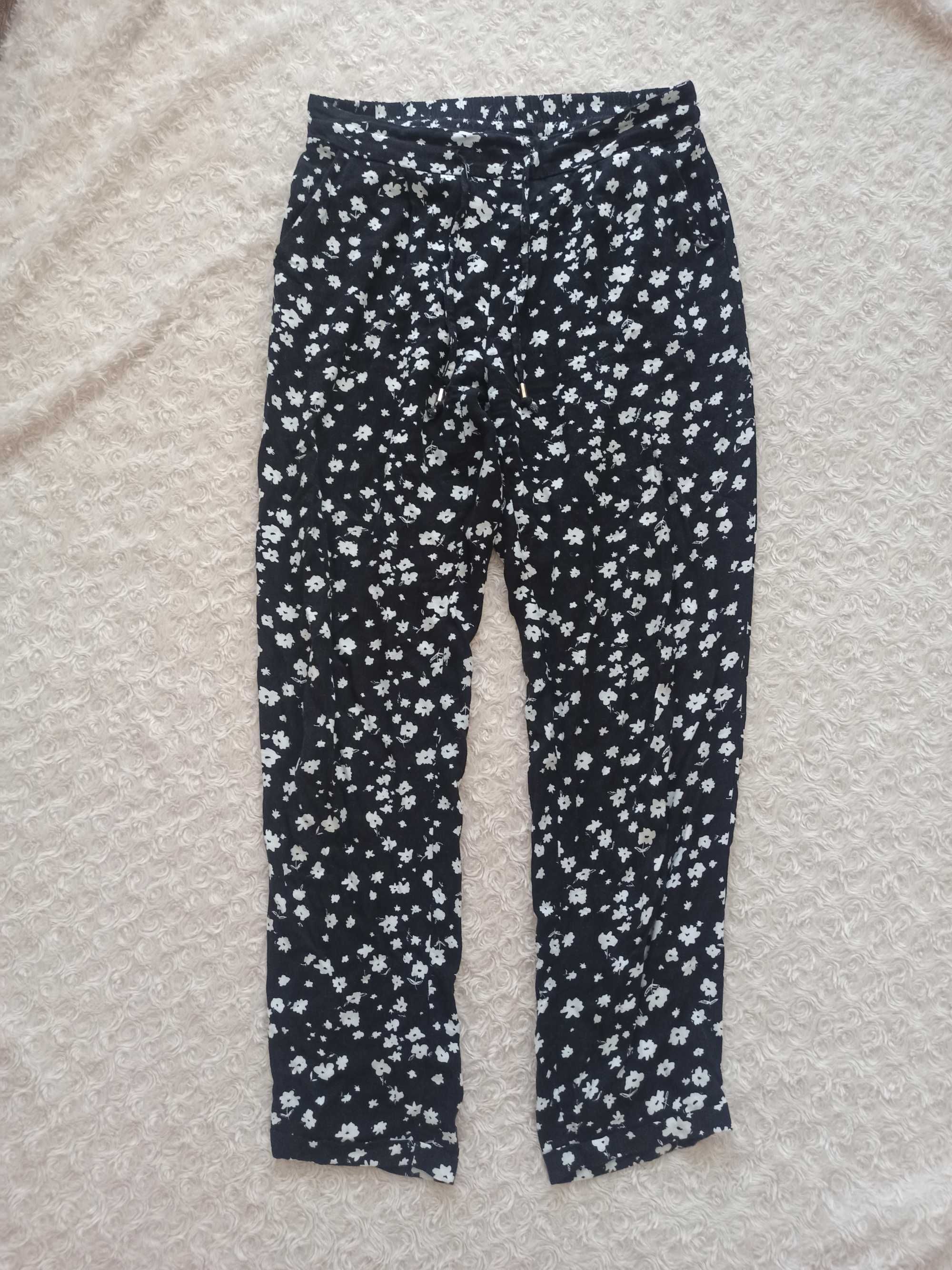 Spodnie z wiskozy 7/8 na lato