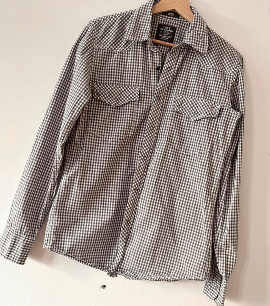 Koszula H&M rozmiar S bawełniana krój fitted w stylu vintage