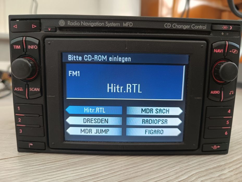 Radio 2 din MFD, Passat B5, Golf 4, Bora, Polo, itp. z kodem