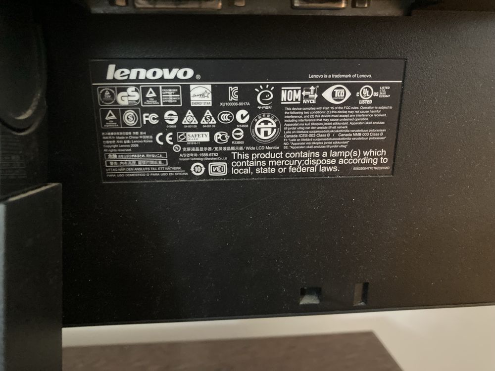 Monitor lenovo thinkvision