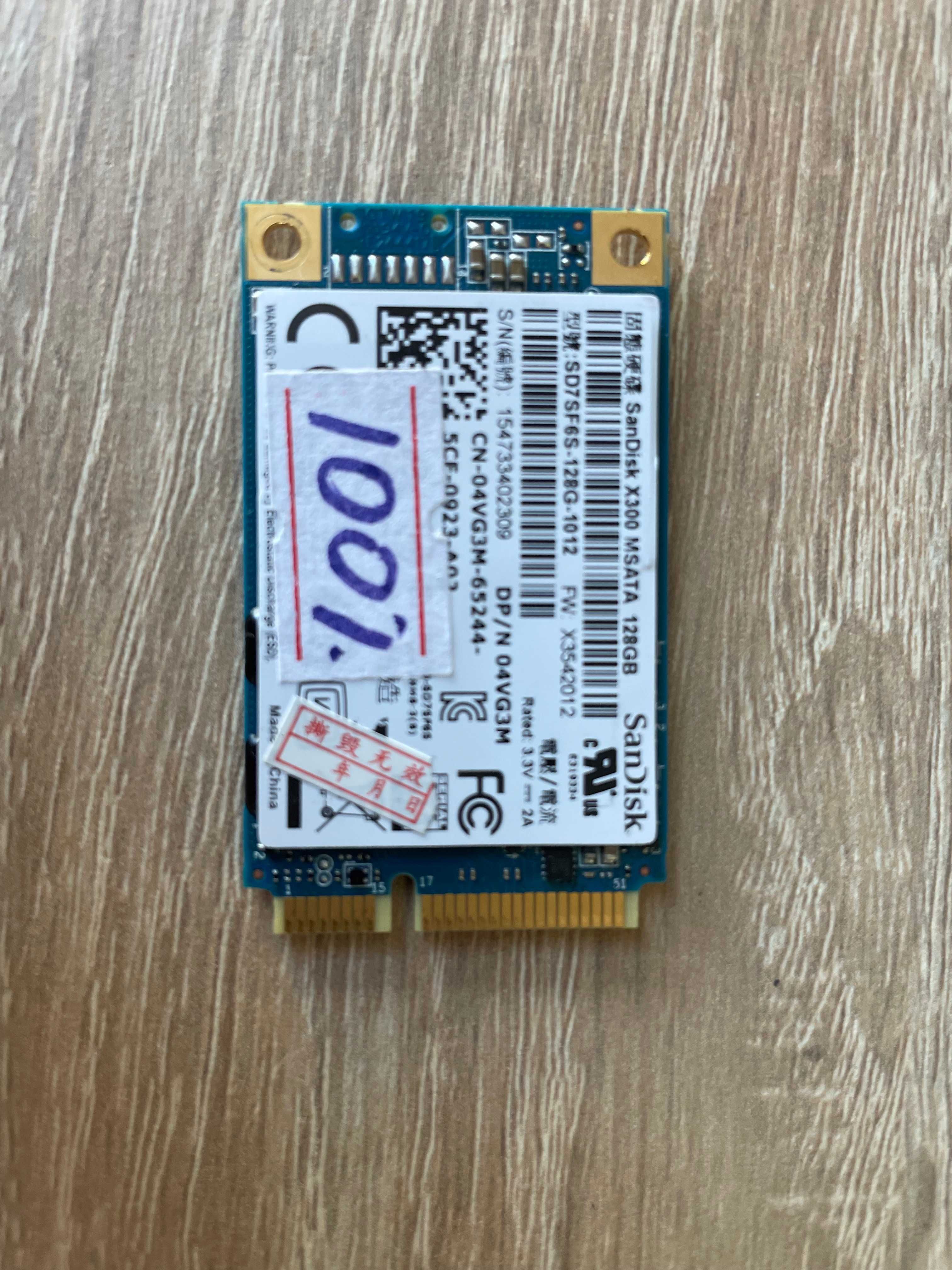 SSD mSATA з перехідником під Zif 128gb