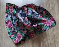 Chusta chustka szalik w kwiaty wzór ludowy Handmade