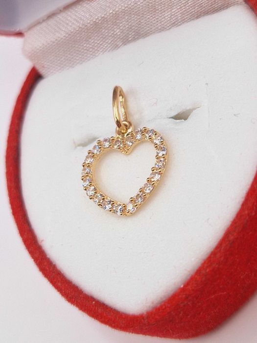 Piękna Złota zawieszka Serce 585 (14K)