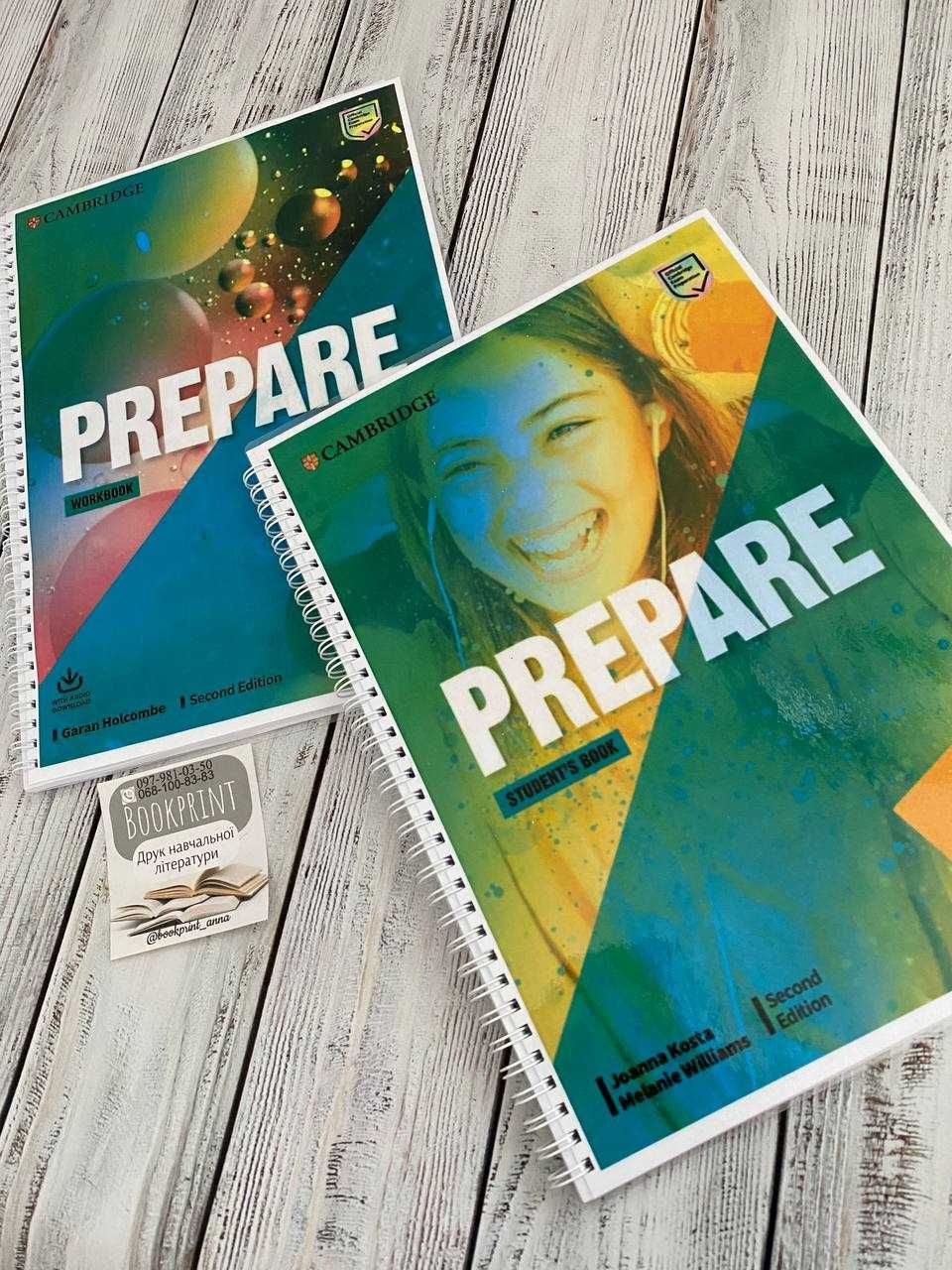 Prepare 2nd edition Levels 1,2,3,4,5,6,7 КНИГА+ЗОШИ