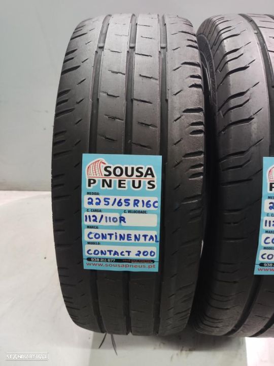 2 pneus semi novos 225-65r16c continental - oferta dos portes
