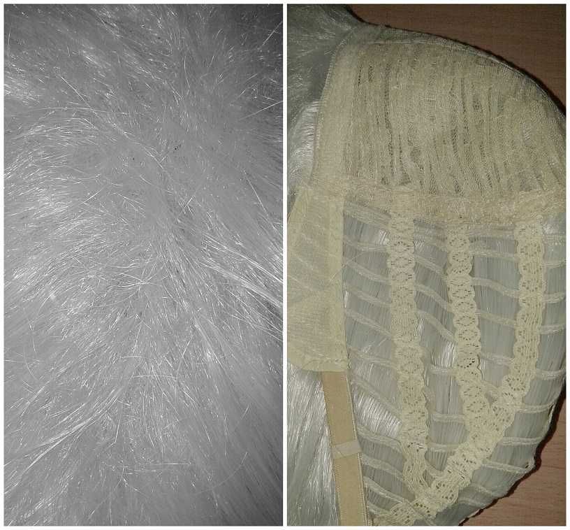 Szara krótka męska peruka z grzywką szary krótki męski wig cosplay