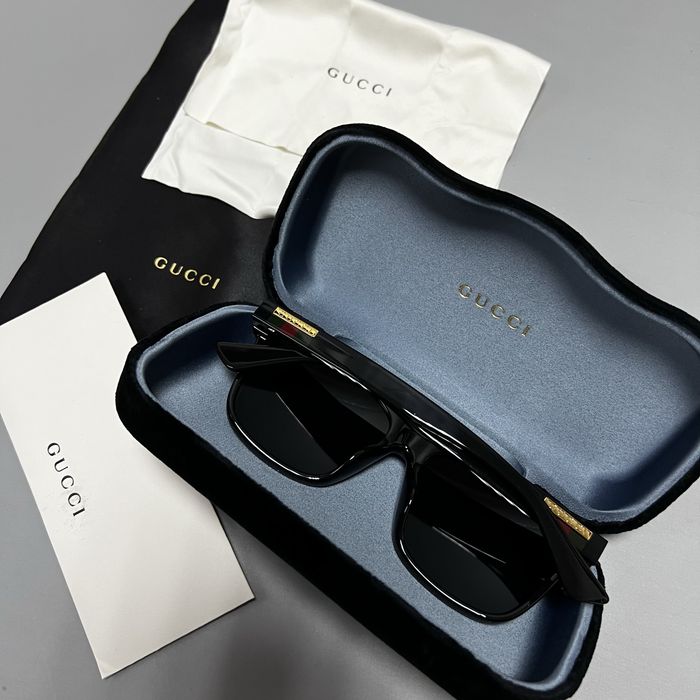 Gucci GG0746SA оригинал новые солнцезащитные очки мужские чёрные (NEW)