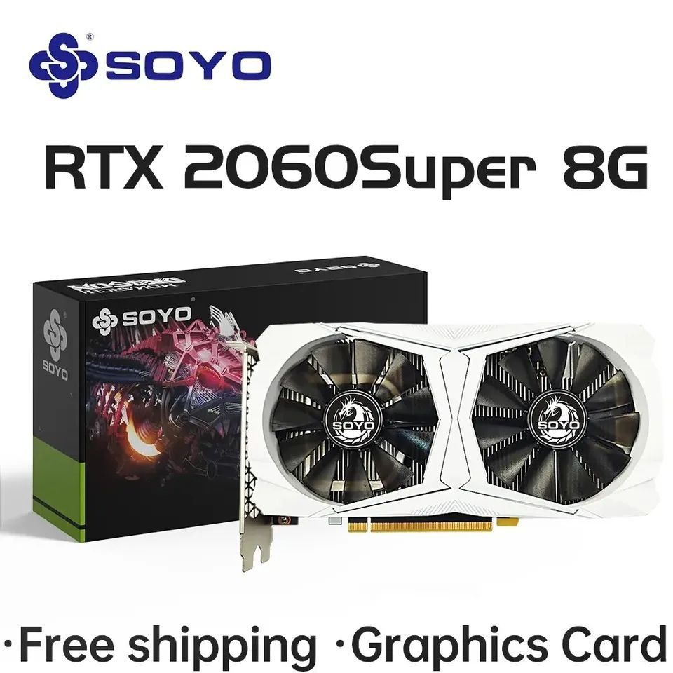 Ігрова відеокарта Soyo Geforce super rtx2060 8gb gpu