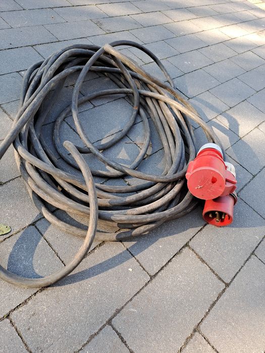 Przedłużacz siłowy 3 fazowy 400 V 18 metrów
