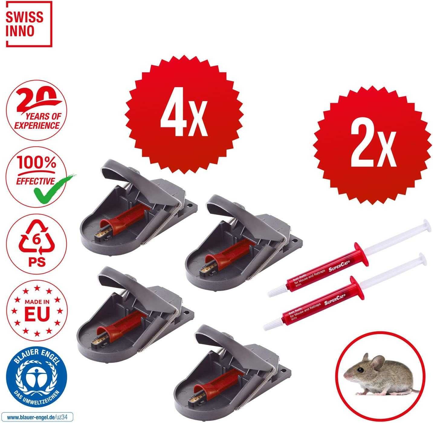 мишоловка лапка на миші SWISSINNO Mouse Trap Pro SuperCat