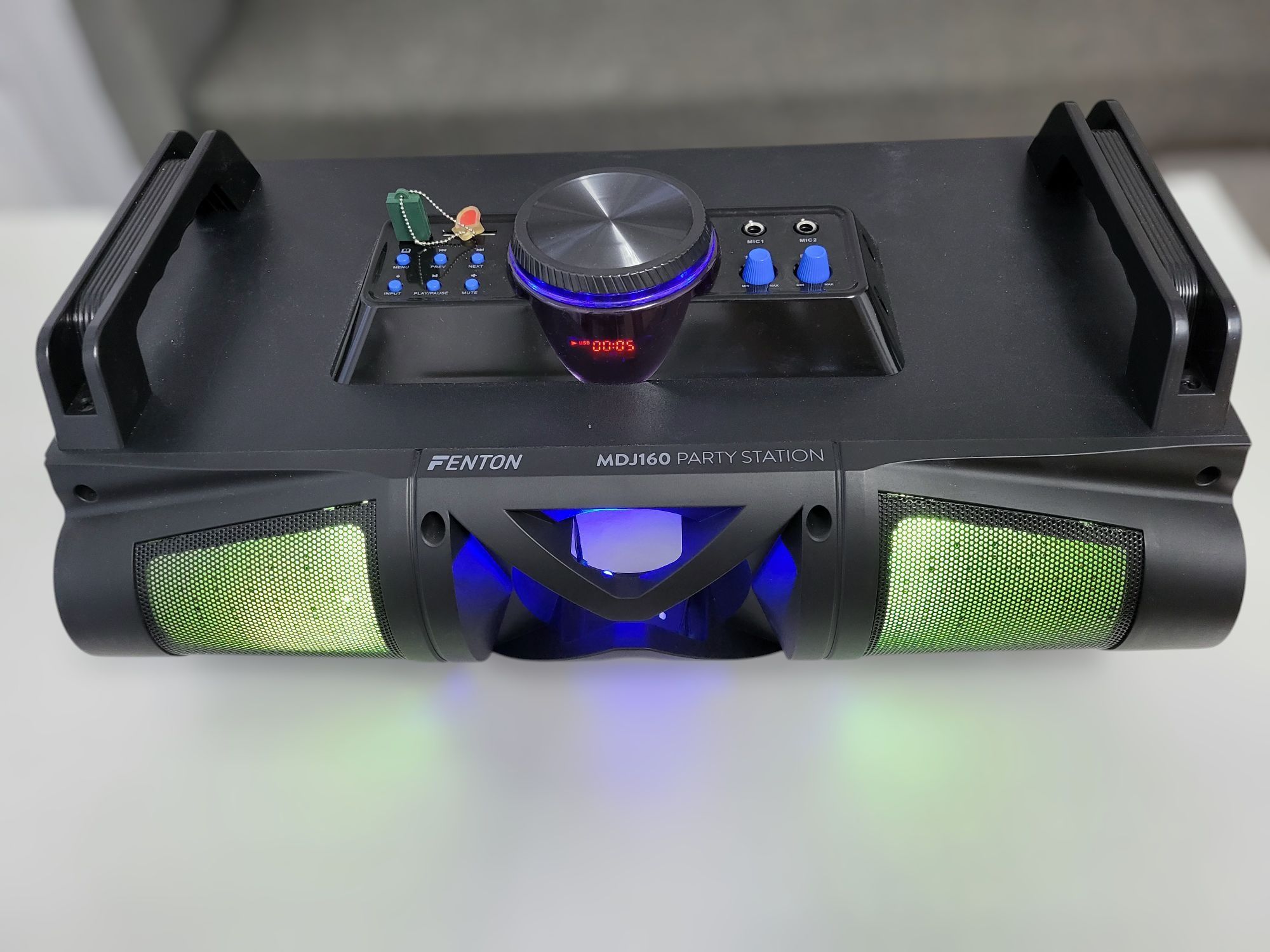 Głośnik FENTON MDJ160 LED, głośnik przenośny, bezprzewodowy