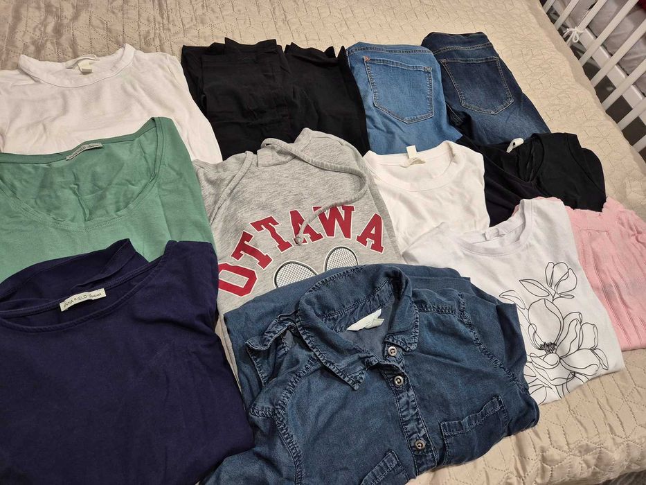 Ciuchy ciążowe zestaw Mega Paka roz. S XS h&m mama