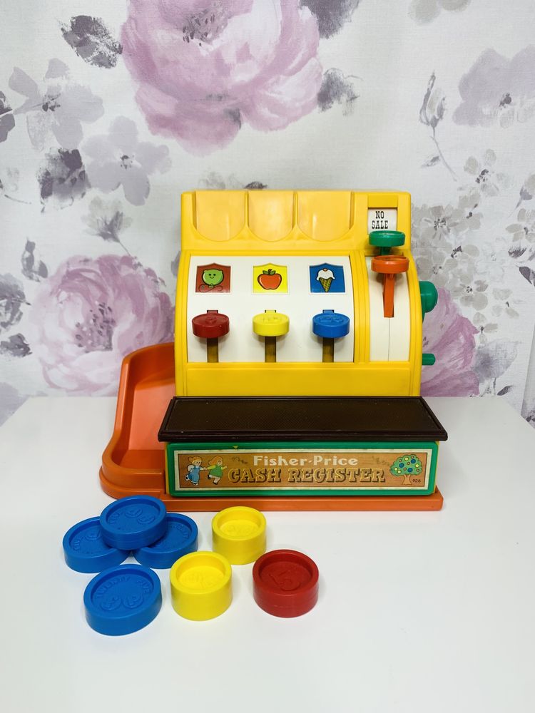 Kasa zabawka Fisher Price vintage 1974