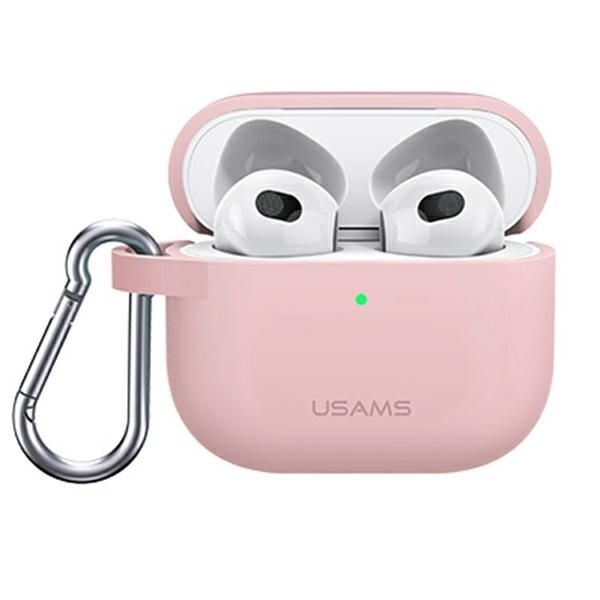 Usams Etui Ochronne Do Airpods 3 Silicon Różowy/Pink Bh741Ap03