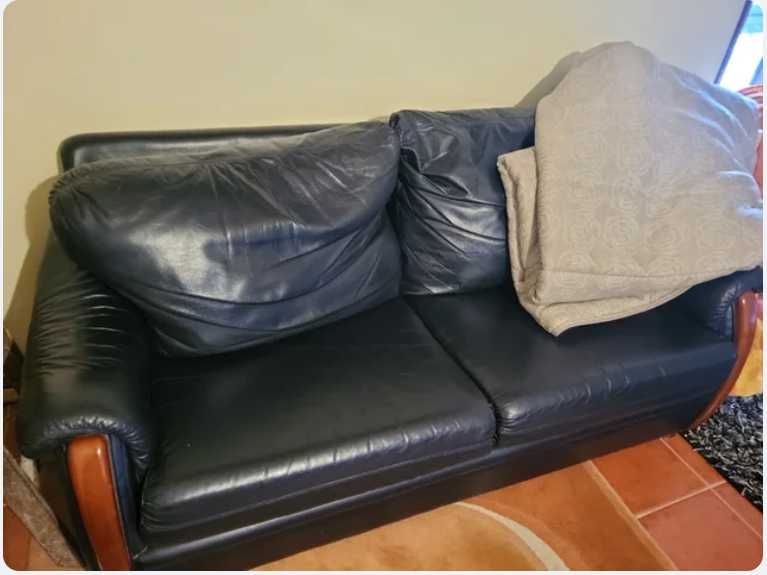 2 Sofás de Pele em bom estado