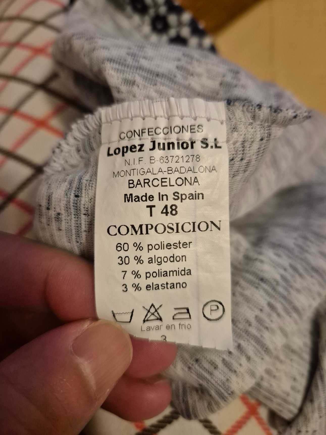 Vestido de senhora azul e branco Lopez Junior S.L