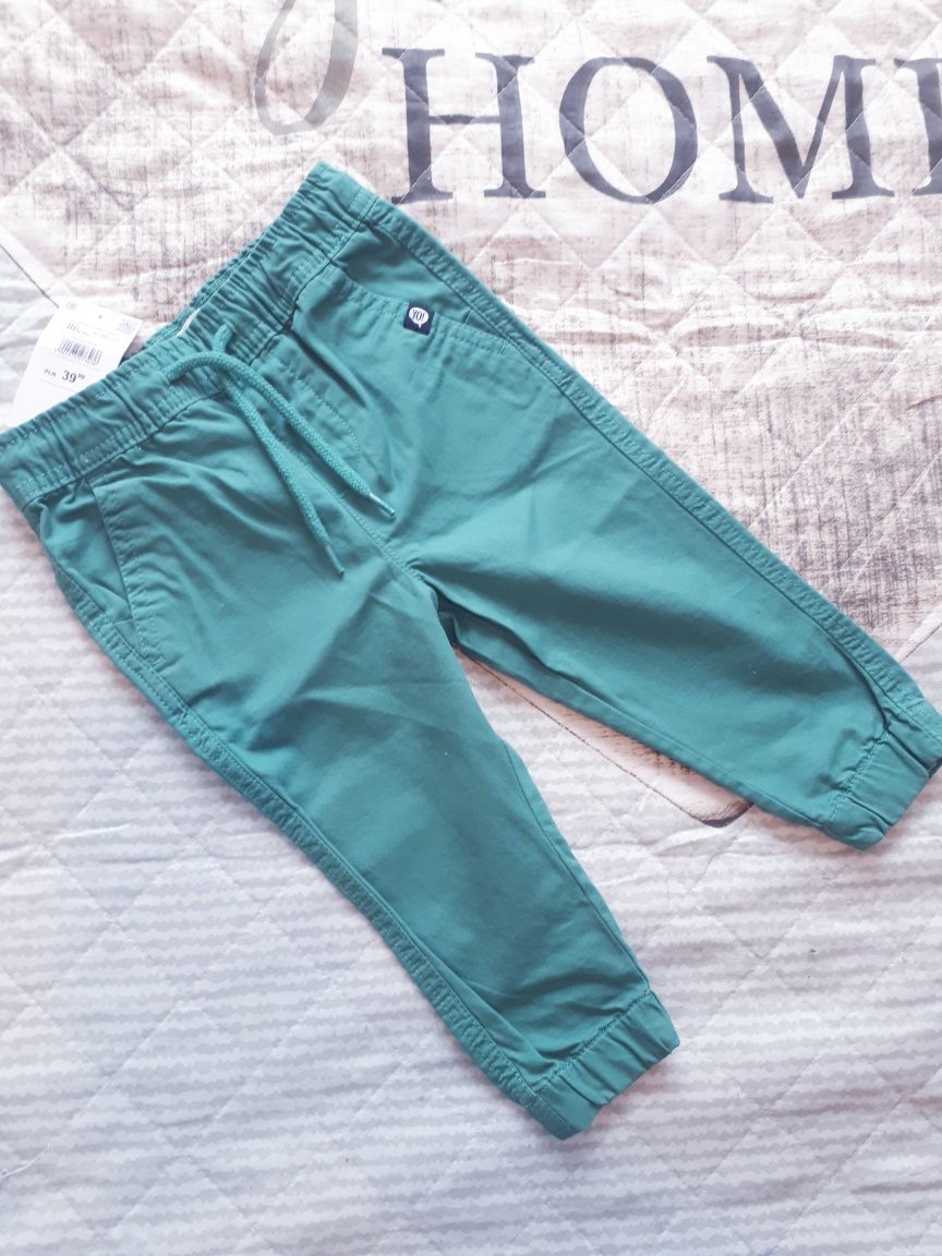 Spodnie jogger Reserved koszula 86 Nowe