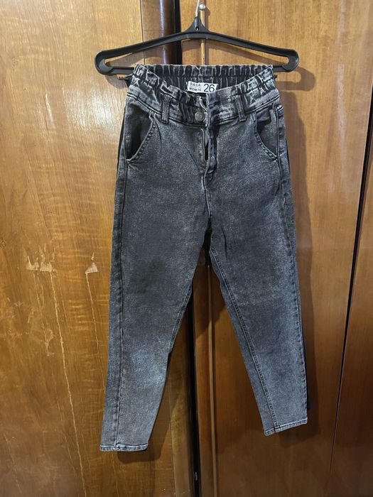 Джинси Мом, сірі, світлі та чорні S-M