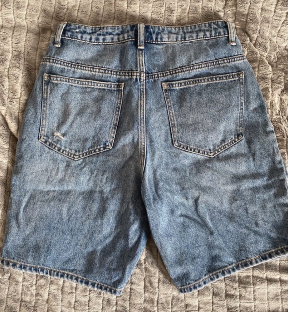 Krótkie spodenki shorty jeansowe niebieskie