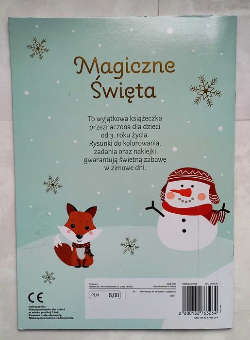 Ksìążka dla dzieci od 3 roku. Magiczne Święta.