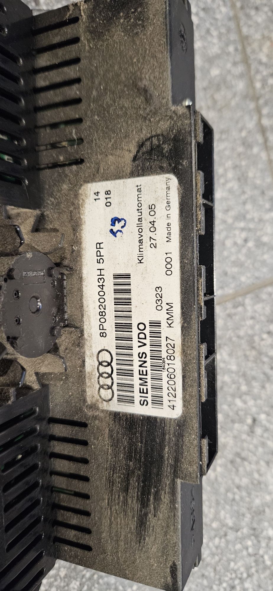 Audi A3 8p Panel klimatyzacji