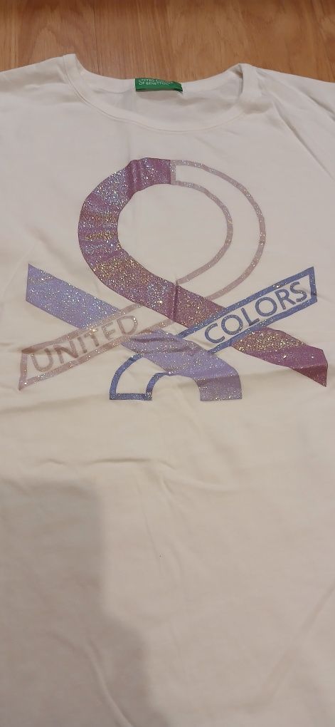 T-shirt branca para Menina- Benetton