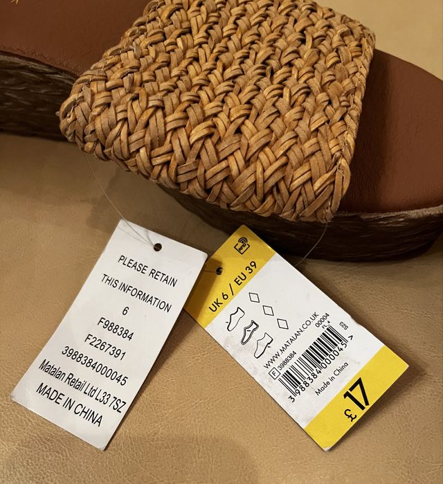 Шльопанці, нові, 39 розмір