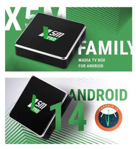 Ugoos x5m pro на базе android 14, медиаплеер. 2025 г.