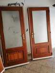 Vendo 4 portas interior madeira em mogno com ferrage arios como novo