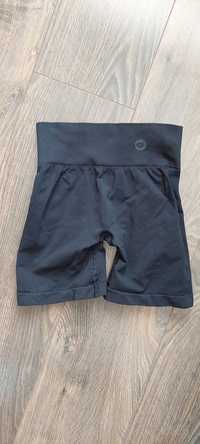 Spodenki sportowe Seamless Shorts Black Gym Glamour XS