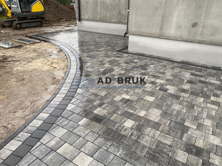 Układanie kostki brukowej, brukarstwo, usługi brukarskie