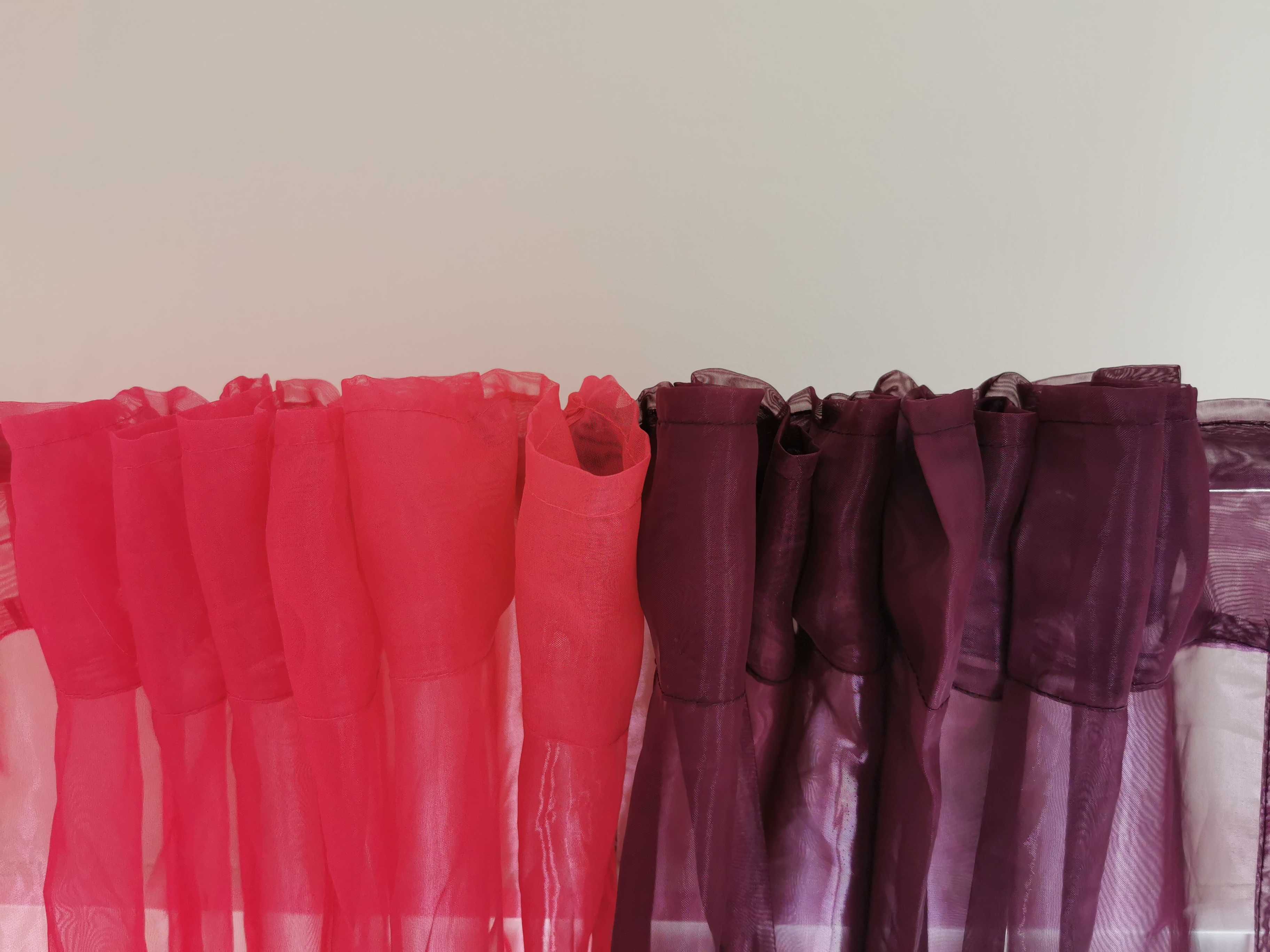 Cortinados transparentes em várias cores