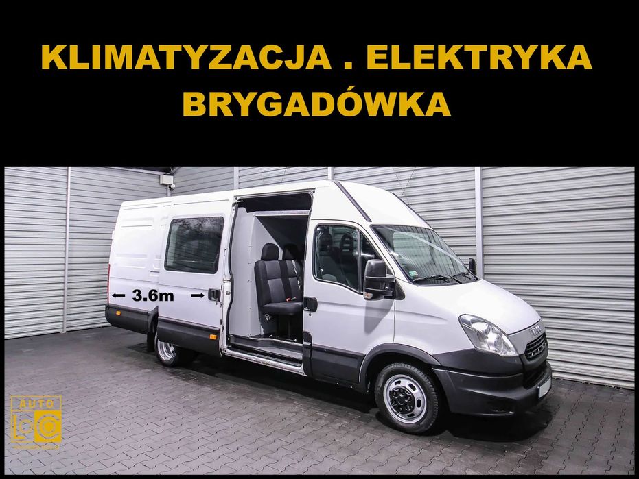 Iveco DAILY BRYGADÓWKA 3,0 TDI  35C15 + BRYGADÓWKA + 6 osób + 3,0 TDI + Klimatyzacja + Elektryka !!!