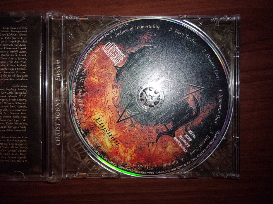 Christ Agony - Elysium 1st press Metal Mind 1999