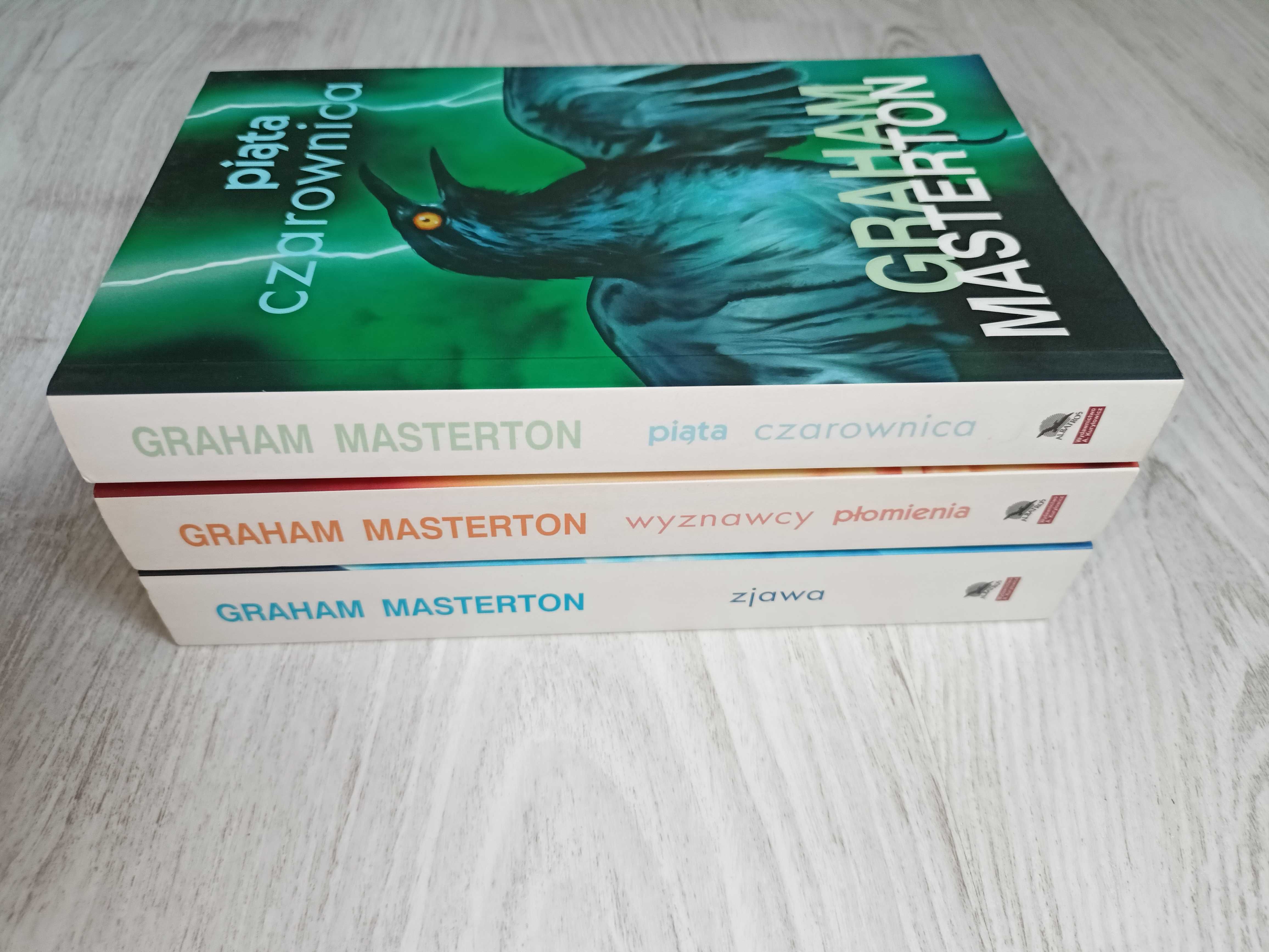 3x Graham Masterton Piąta czarownica + Zjawa + Wyznawcy płomienia