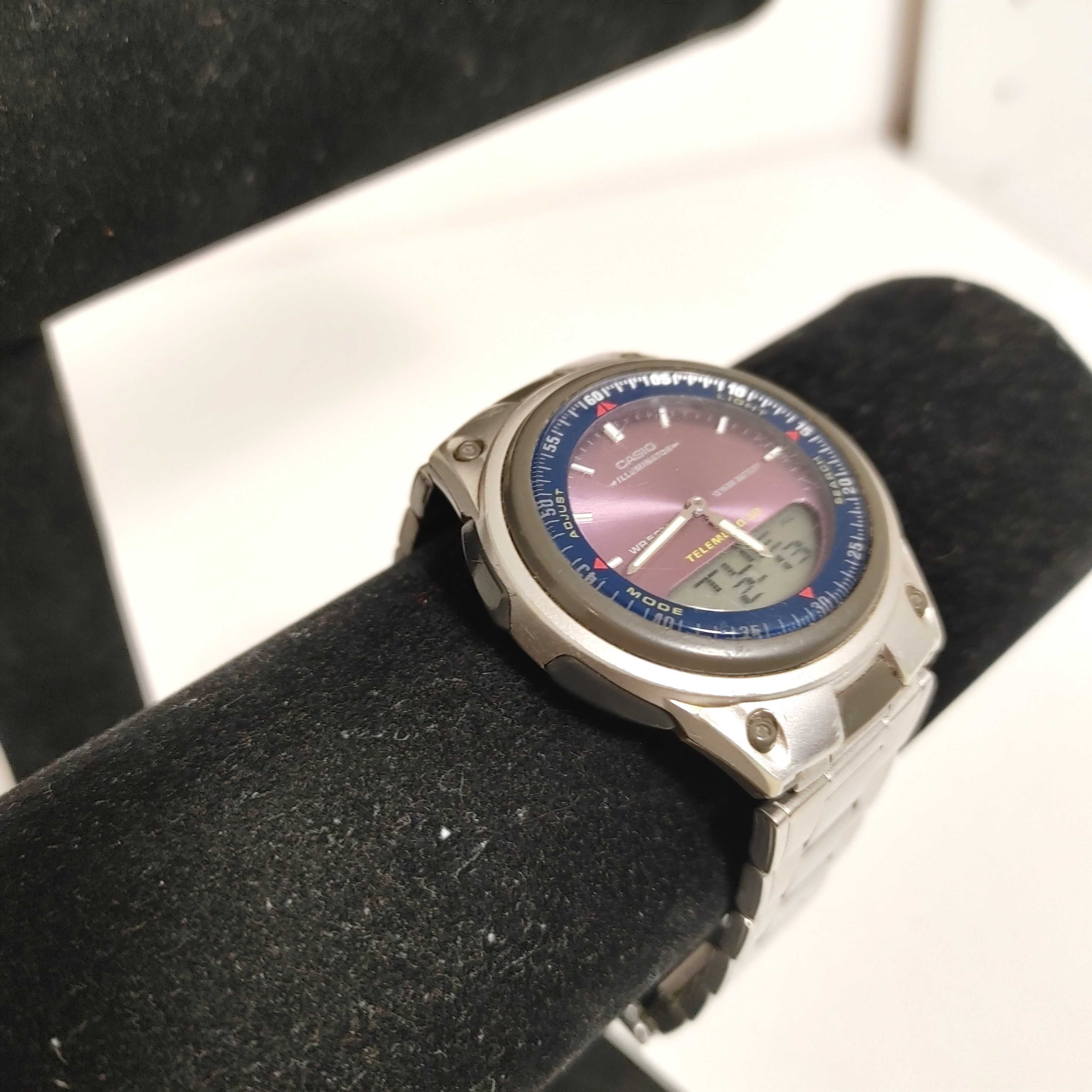 Zegarek naręczny Vintage Casio Iluminator lata 80 - 90 te XX wieku