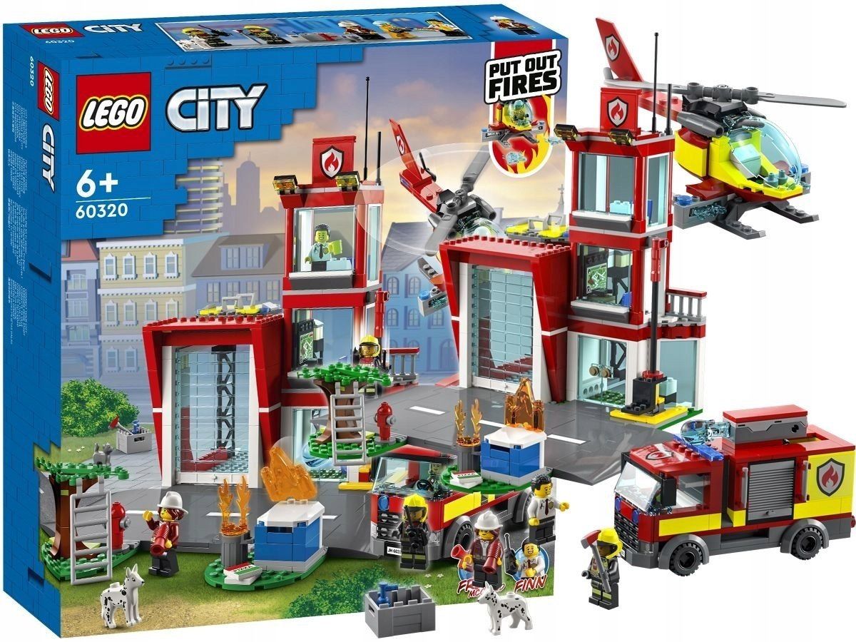 LEGO City Remiza Strażacka Klocki Zestaw 60320