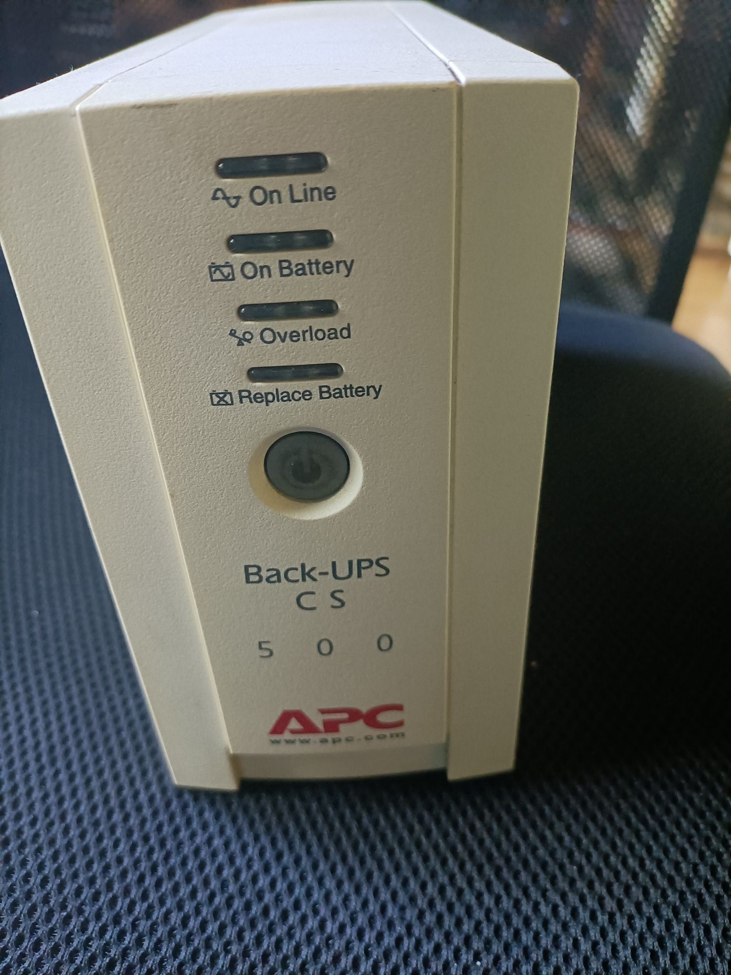 Zasilacz UPS CS 500. Bez akumulatora.