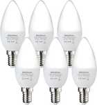 Abishion Żarówka LED E14 świeca 5,5W 470lm ciepła biel 2700K - 6 sztuk