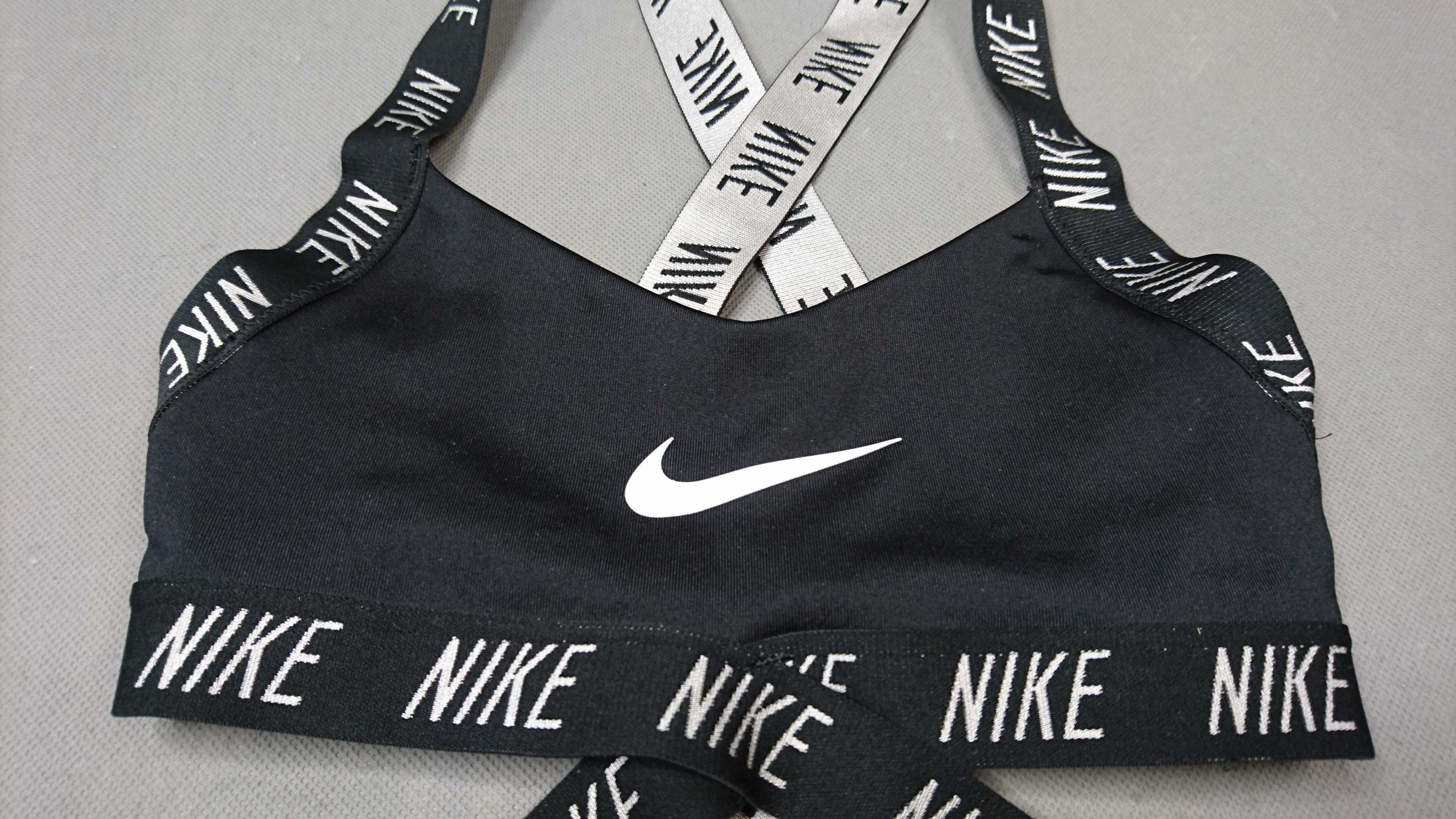 Nike Swoosh Training Indy Logo Bras Dryfit Xs Stanik Biustonosz Sport