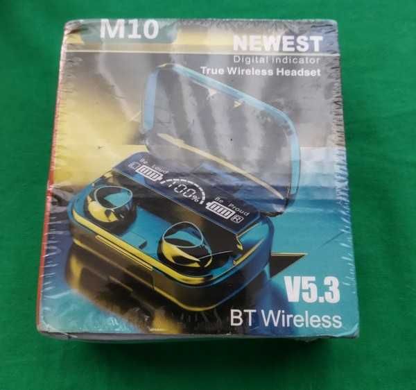 Бездротові навушники M10
Нові, в упаковці. Led екран. Кейс для зарядки